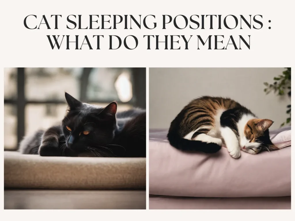 cat sleeping position meanings