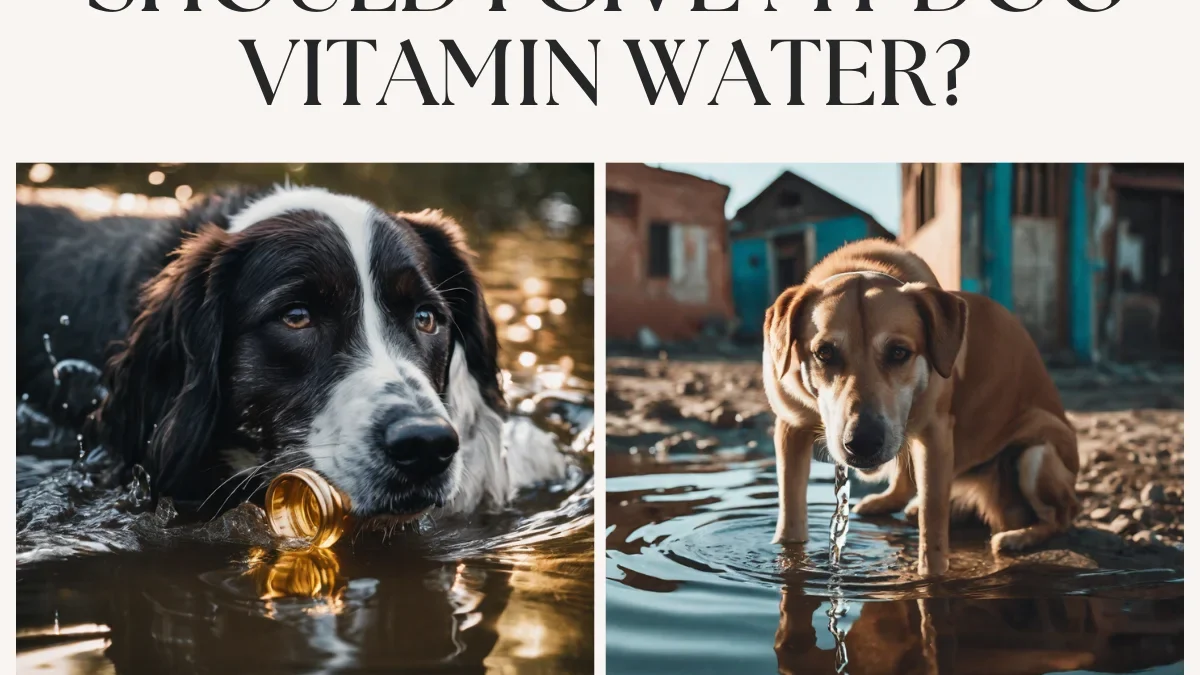 Water with an Added Boost: Can My Dog Drink Vitamin Water?